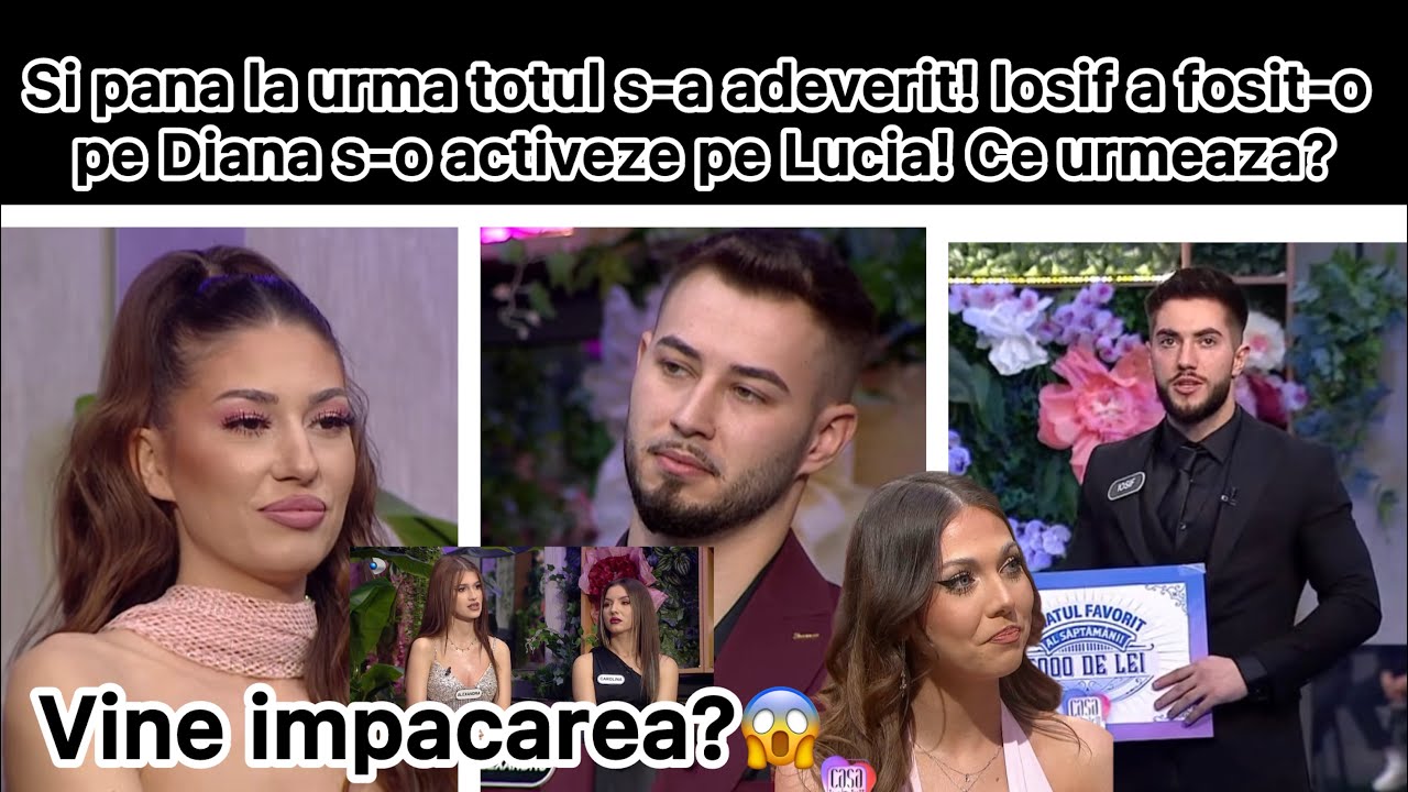 Si pana la urma totul s-a adeverit! Iosif a fosit-o pe Diana s-o activeze pe Lucia!ce urmeaza?