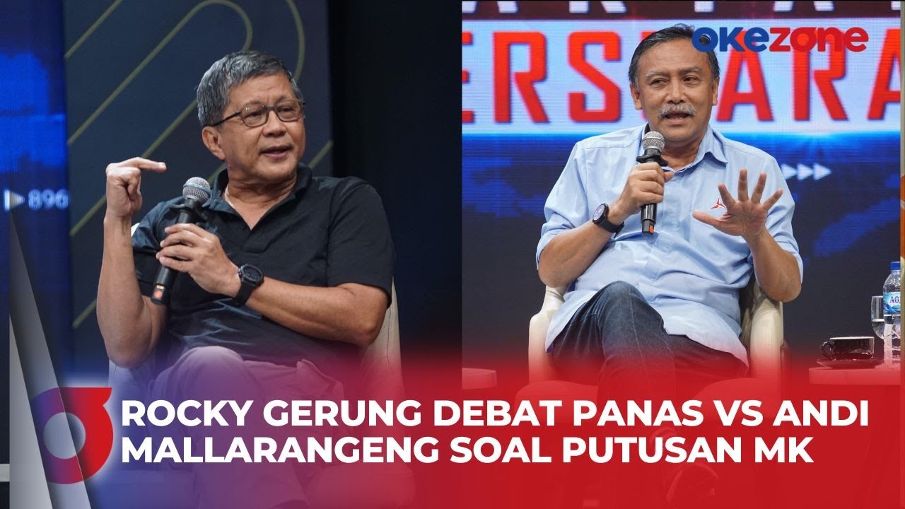 Momen Debat Panas Rocky Gerung dengan Andi Mallarangeng Soal Logika dan Hipotesis Putusan MK