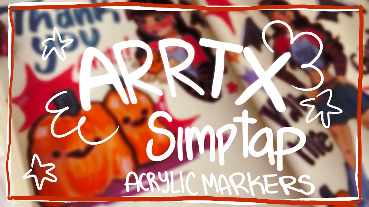 HALLOWEEN SPREAD🎃🧛🏻‍♀️ || FT. ARRTX SIMPTAP acrylic markers