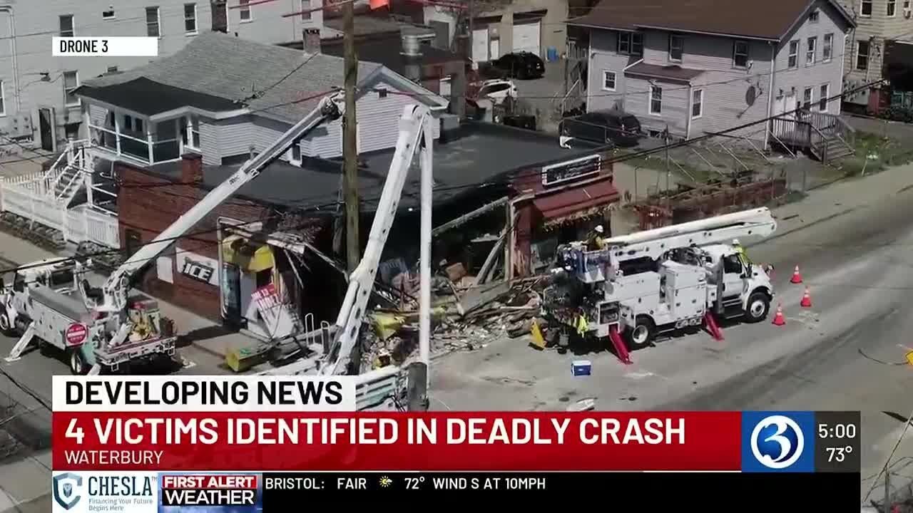 4 dead, including 3 brothers, after BMW slams into Waterbury corner store