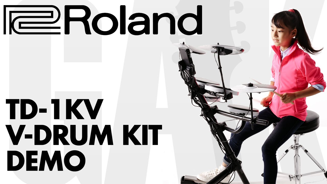 Демонстрация ударной установки Roland TD-1KV V-Drums в магазине GAK.