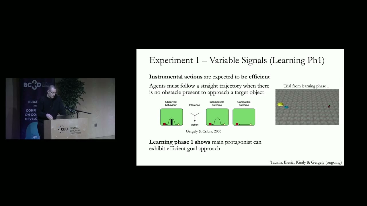 BCCCD26 - Tibor Tauzin: Infants’ expectations about communicative transmission of social norms