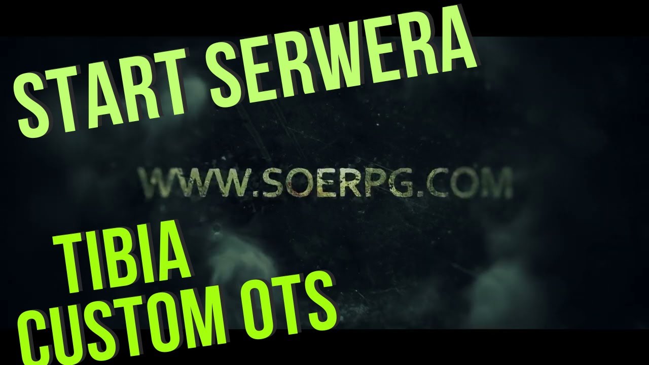 Początek przygody na SOERPG.COM - Tibia custom 7.4 OTS Gameplay PL
