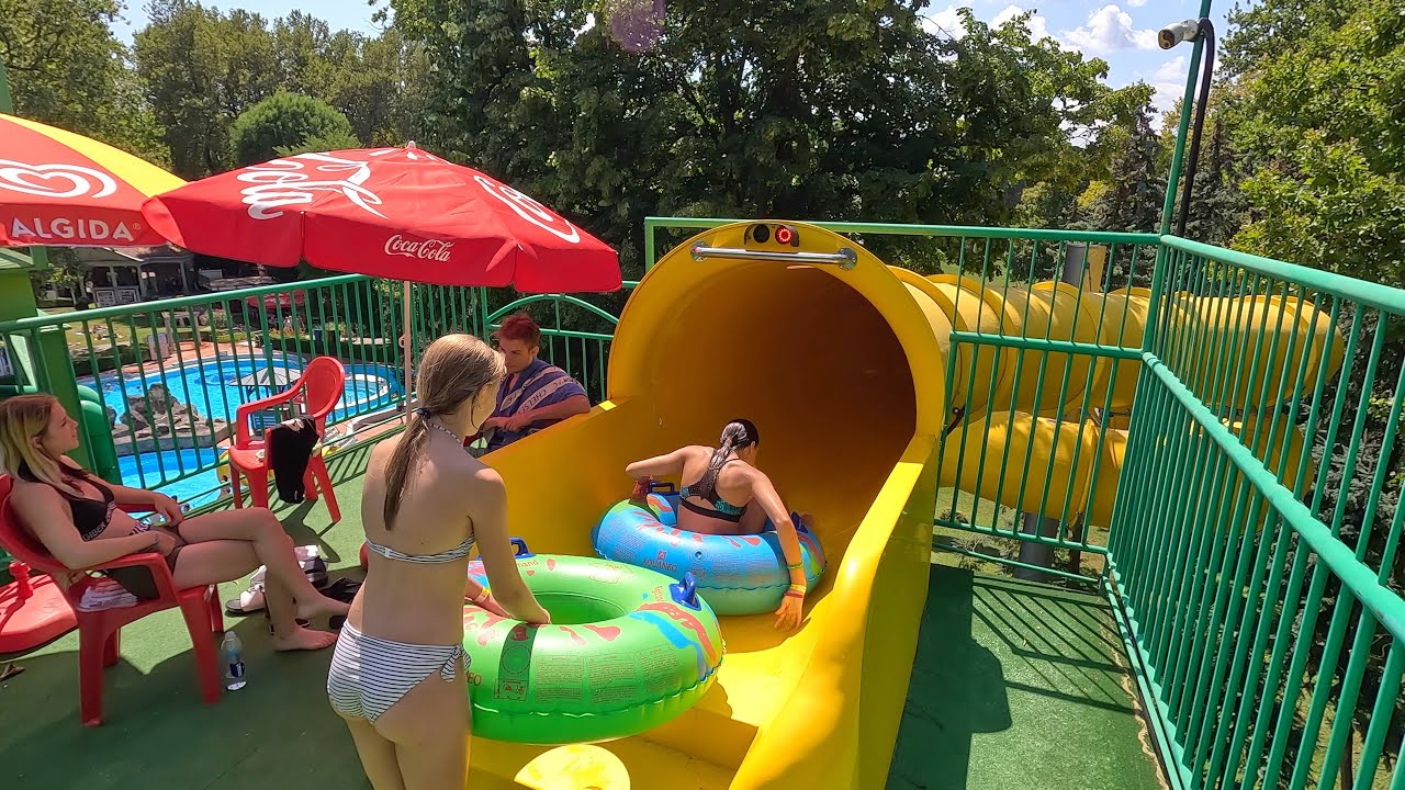 💛 Rafting Slide ⭐️ at R&oacute;mai Strand 🇭🇺