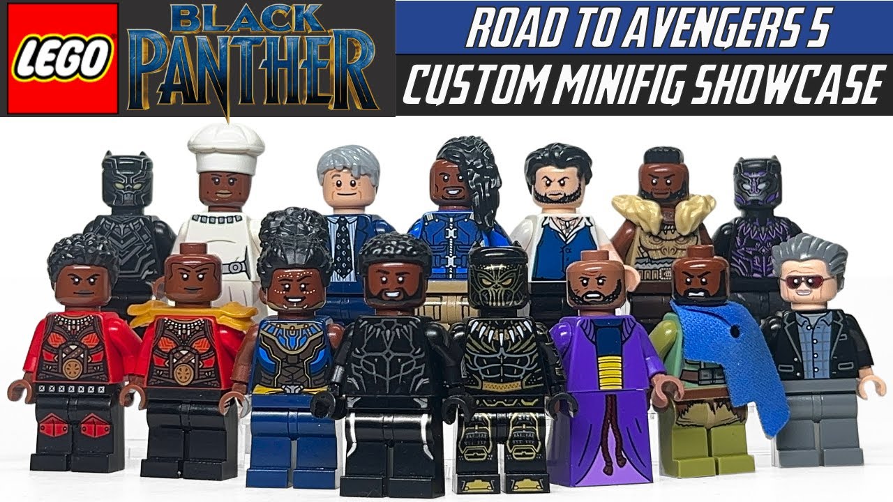 LEGO BLACK PANTHER Custom Minifigure Showcase (Road to AVENGERS Doomsday Updated Customs)