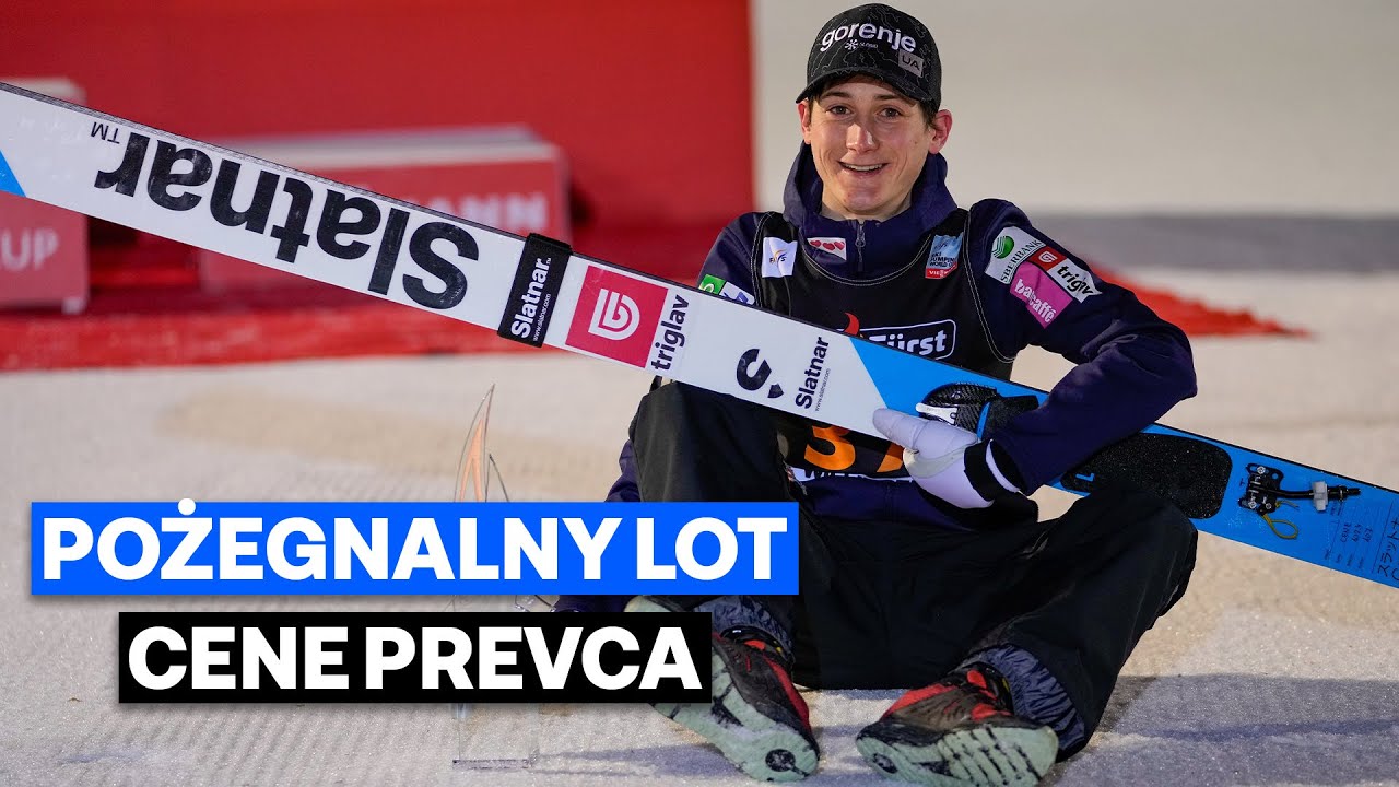 Cene Prevc pożegnał się z kibicami w Planicy jako przedskoczek