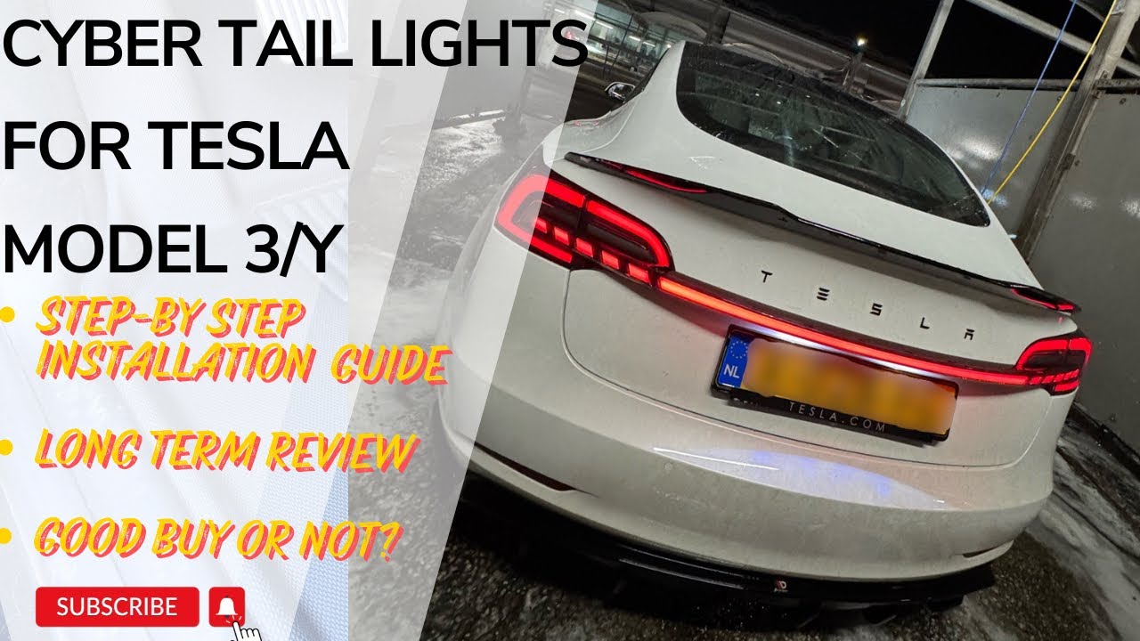 Tesla Model 3/Y Cyber Taillights Install Guide | Futuristic Upgrade!