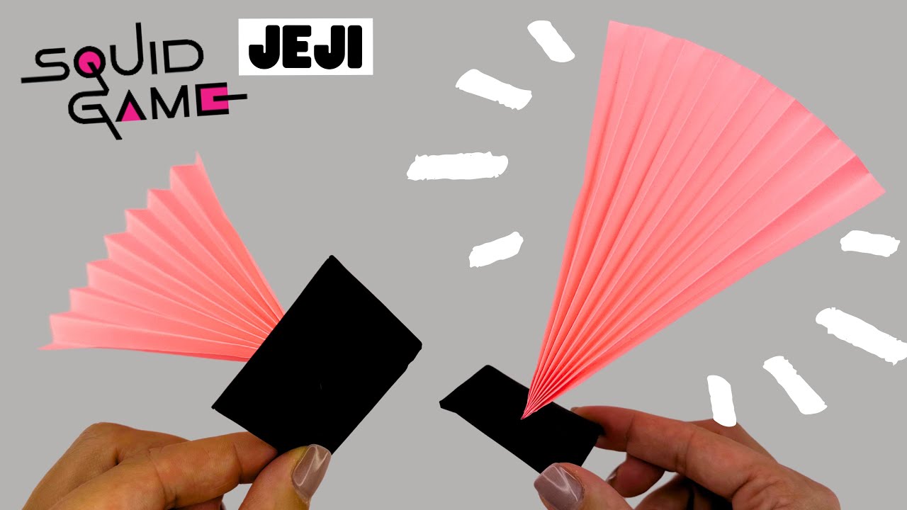 Jeji оригами ТОЛЬКО БУМАГА, как сделать jegi ИГРА SQUID