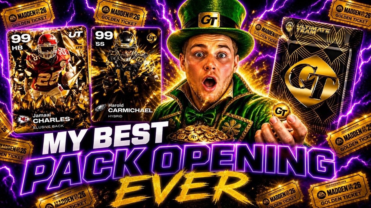 Opening EVERY Golden Ticket Pack in Madden 26....My BEST Pack Opening Ever!