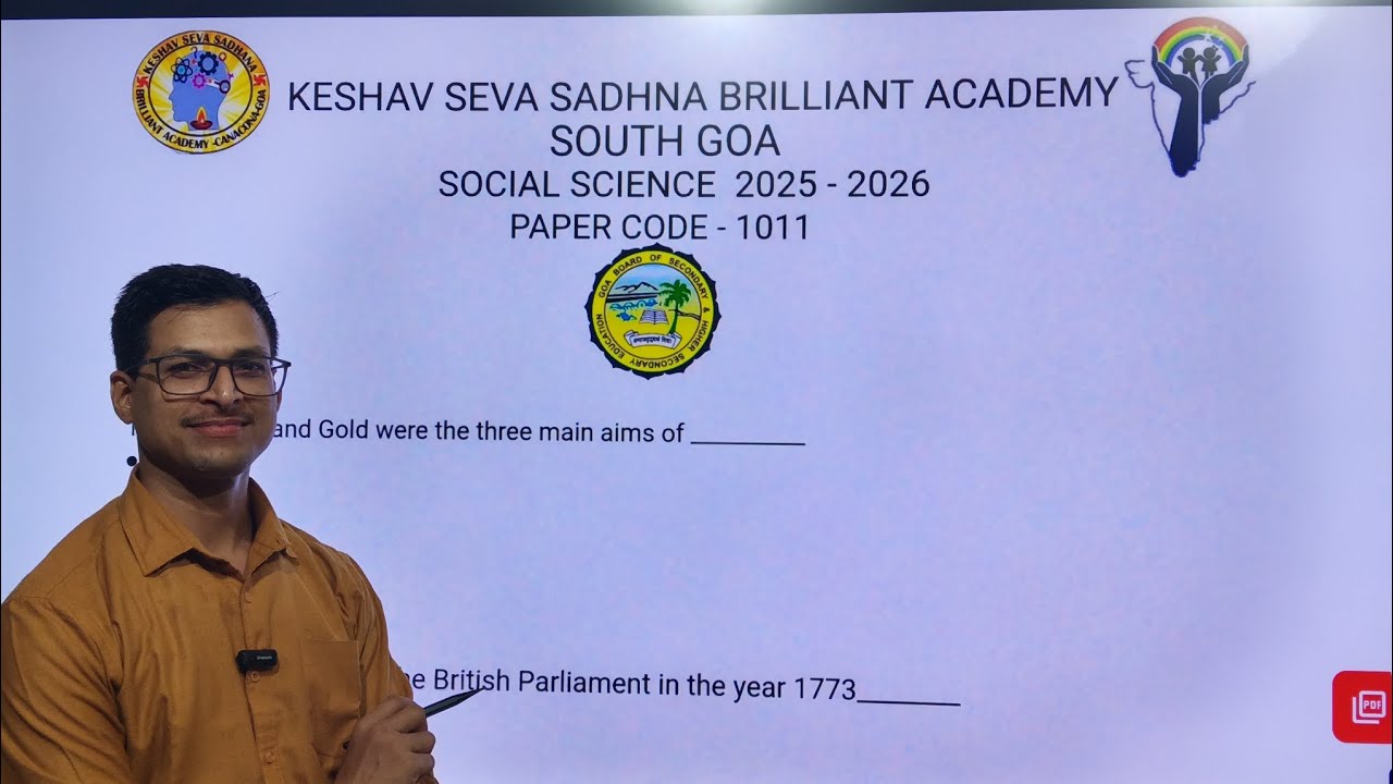 @#Goa board examination Social Science paper 