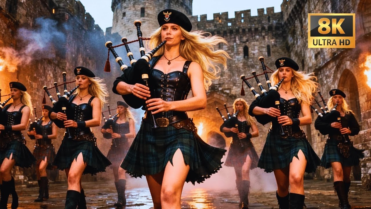 Epic Scottish Women with Bagpipes | March of the Highlands Bagpipes @EironasMythicPipes