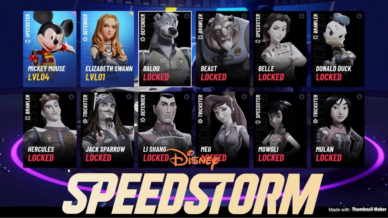 All Characters in Disney SpeedStorm