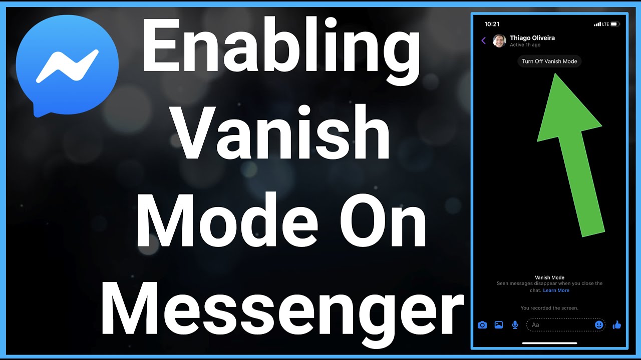 Как включить режим «Исчезновение» в Facebook Messenger