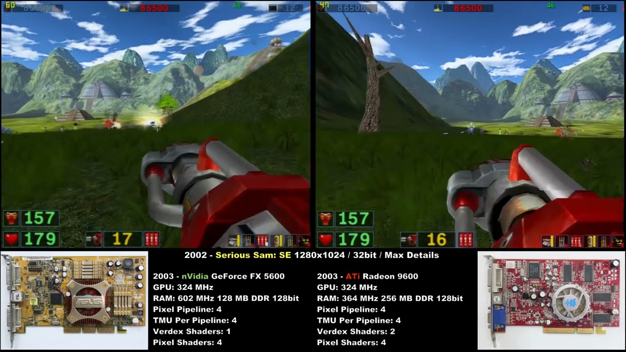 AGP ATi Radeon 9600 vs AGP nVidia GeForce FX 5600