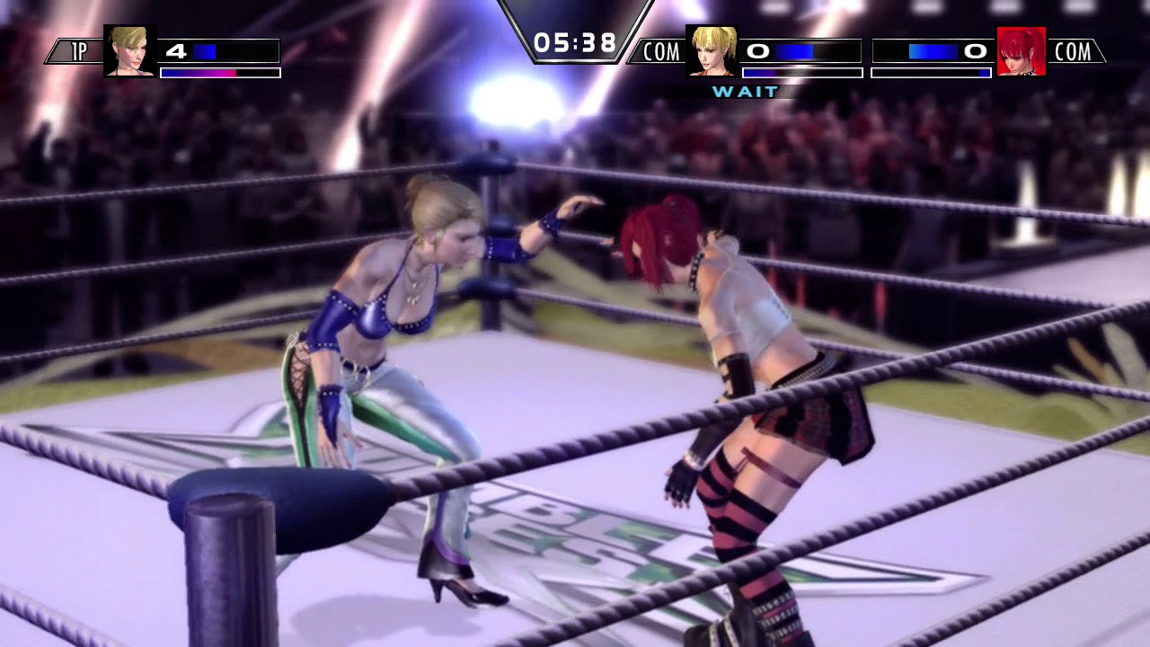 Rumble Roses XX SS Miss Spencer vs Becky and SS Candy Cane