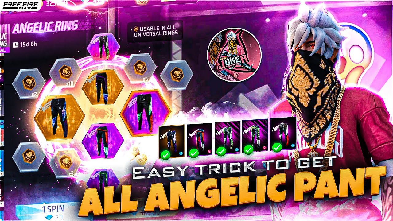 🥵 NEW ANGELIC RING EVENT 💥 LUCKY MOMENT ALAPARAIGAL 🤯 தரமான LUCK | ANGELIC PANT RING EVENT FREE FIRE