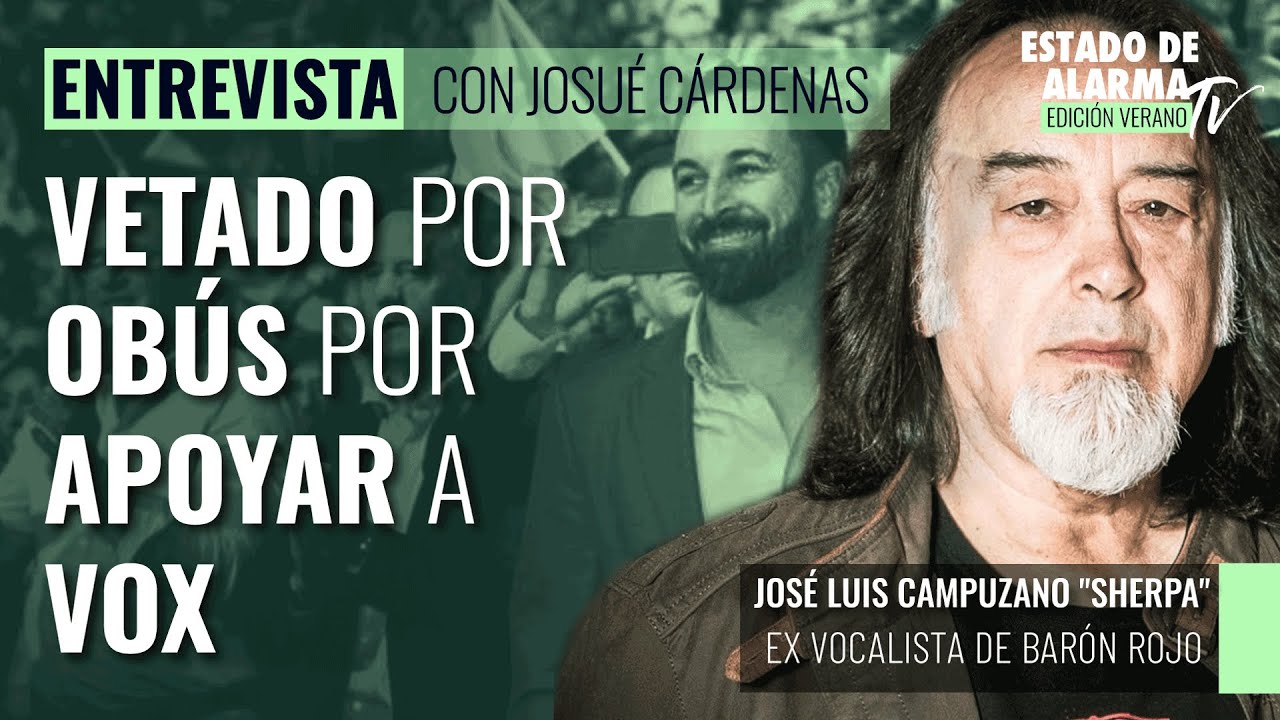 Vetado por Obús por apoyar a Vox; entrevista a 'Sherpa', ex cantante de Barón Rojo