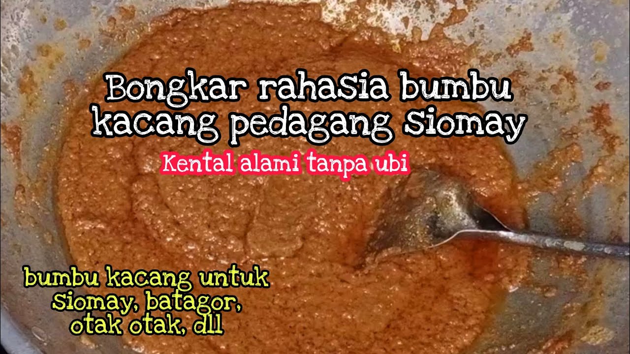 Cara membuat saus kacang siomay ala pedagang