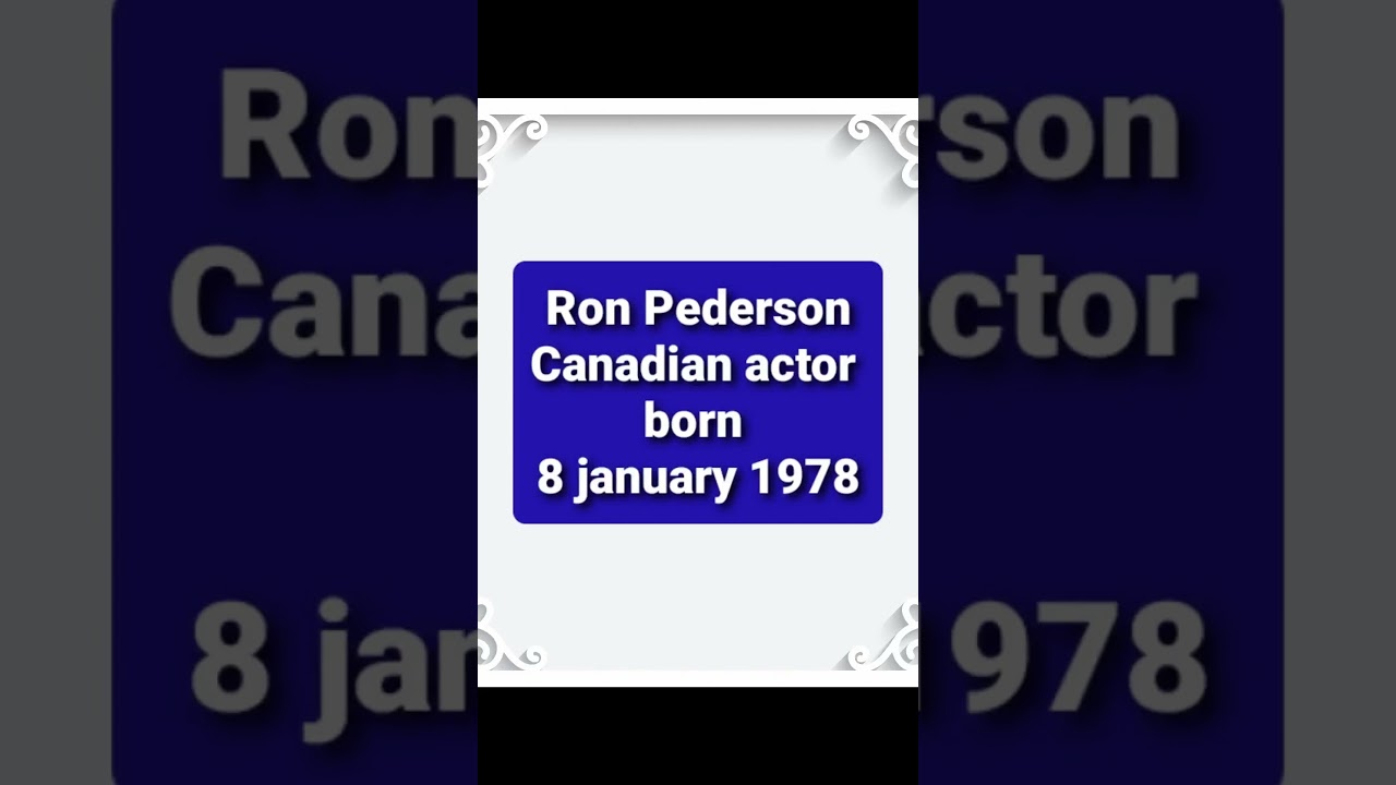 how old is Ron Pederson