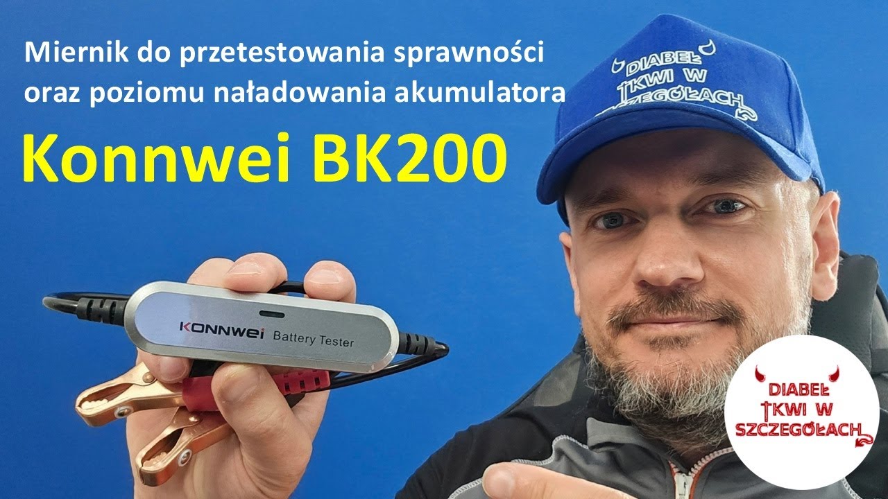Miernik akumulatora 12V Konnwei BK2001 test urządzenia