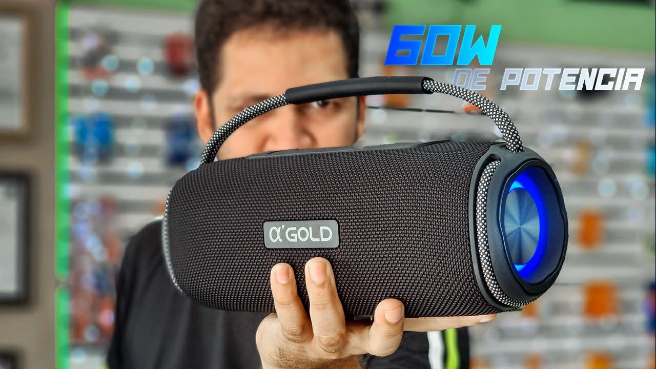 Caixa de Som A'Gold Bass Boost SM-15, Com 60W de Potencia (Batendo de frente a Xtreme 3 da JBL)