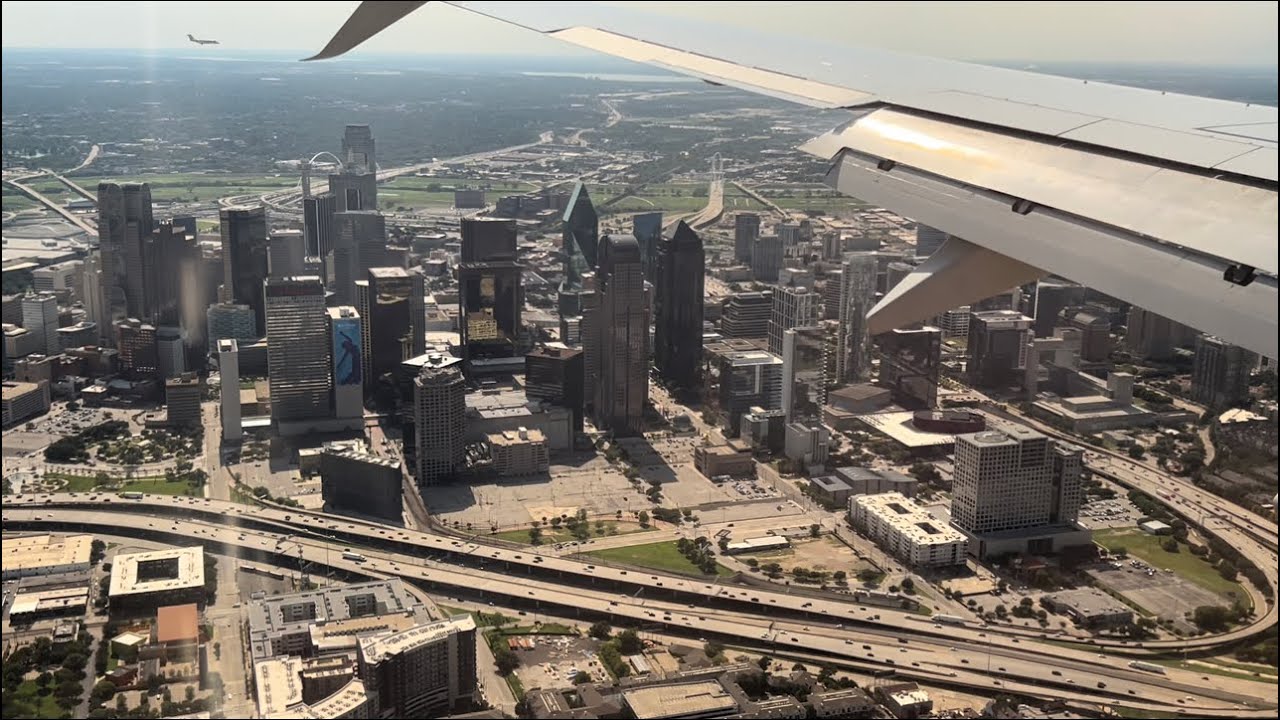4K Gorgeous Dallas, Texas Landing arrival