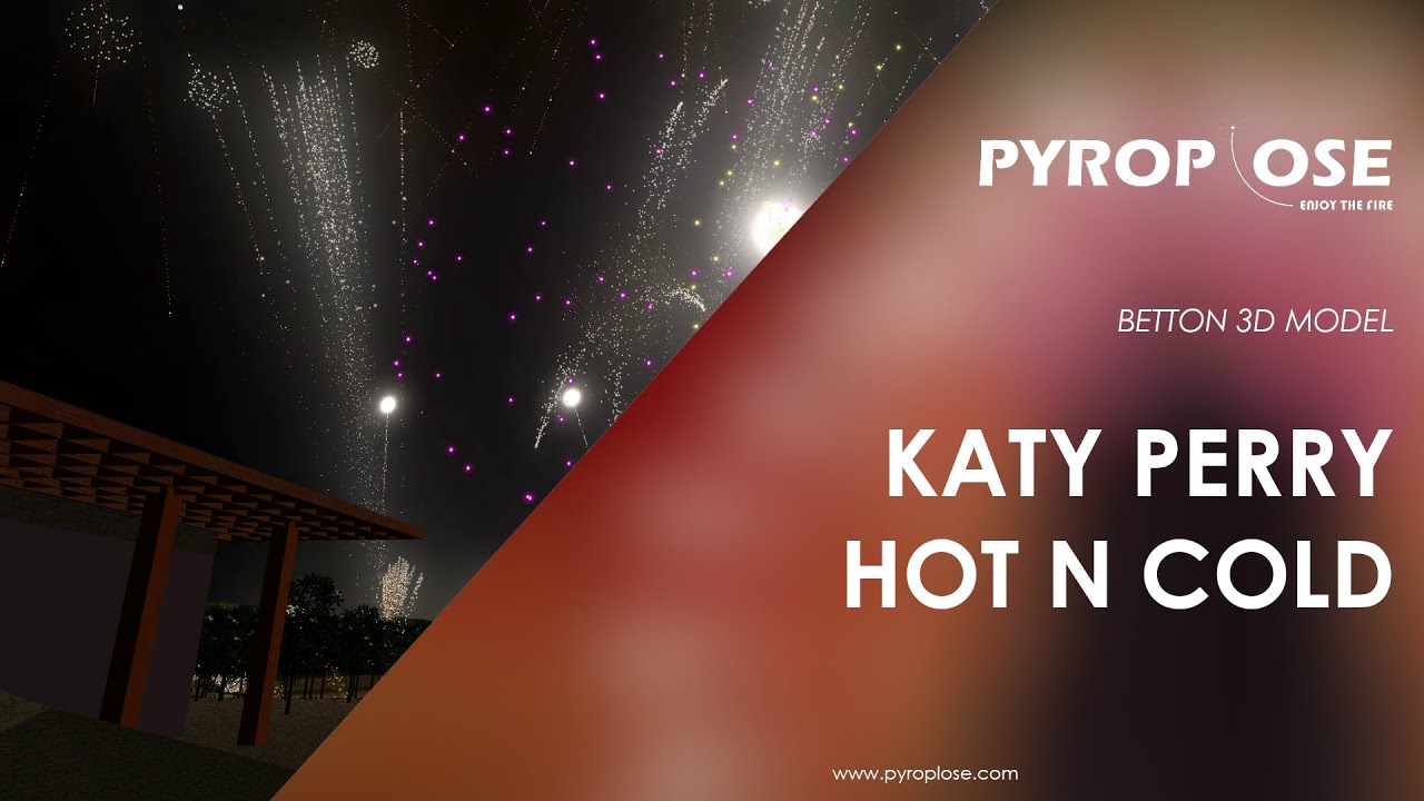 FWsim Betton Fireworks - Hot N Cold / Katy Perry