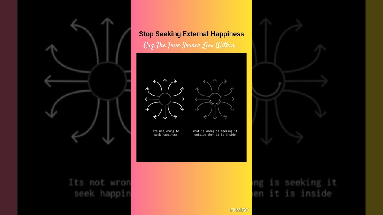 Stop Seeking External Happiness | Quotes And Illustrations