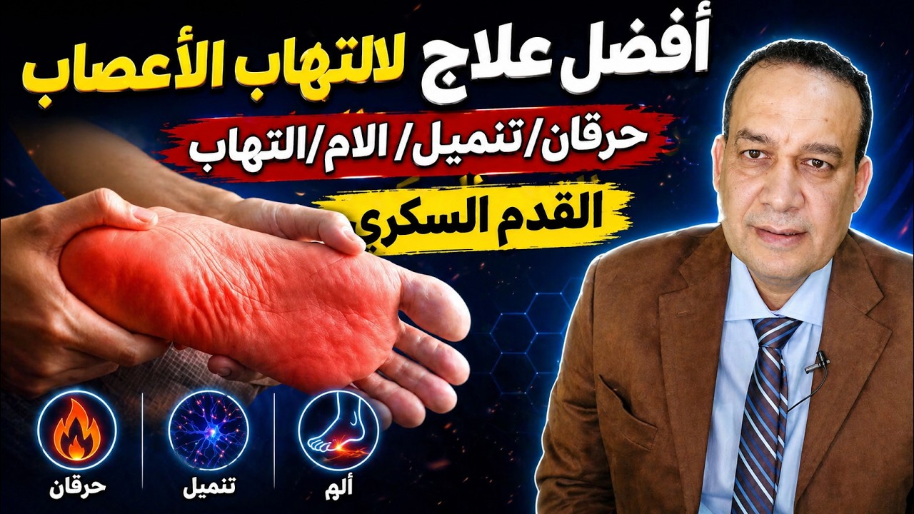 افضل علاج ل الم و حرقان و تنميل القدم / افضل الادويه والفيتامينات لعلاج التهاب الأعصاب السكري