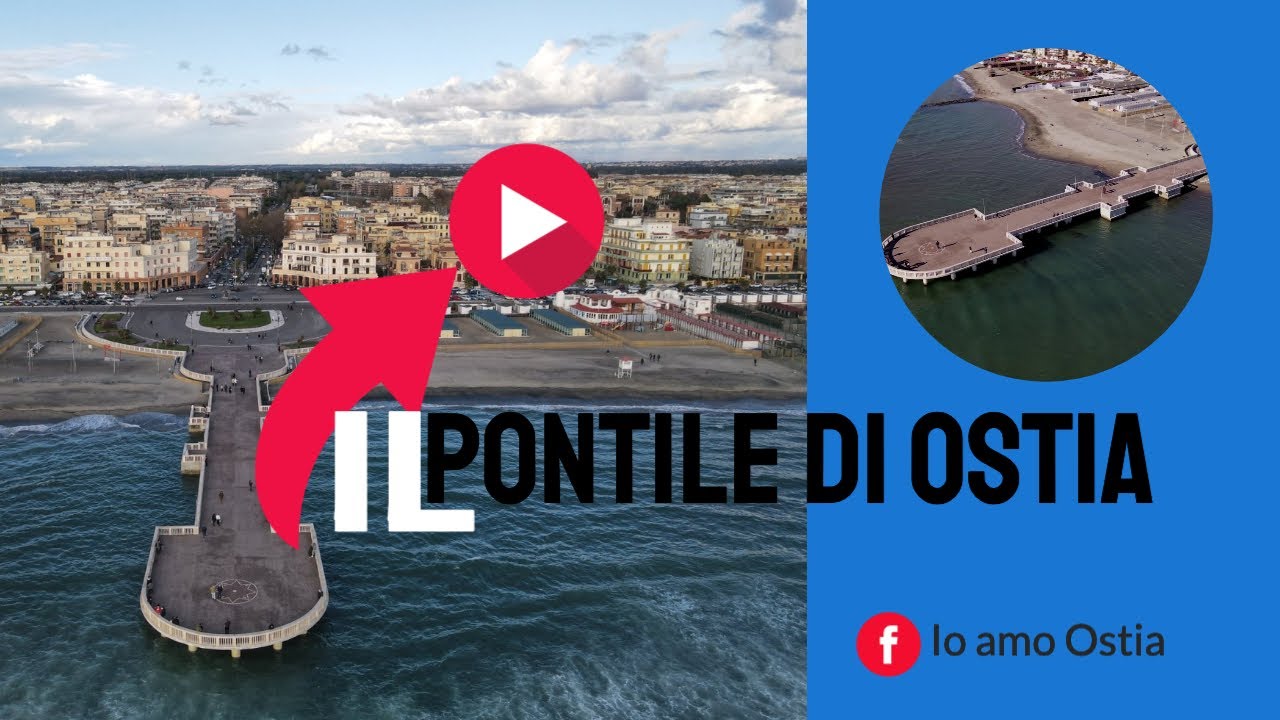 Il pontile di Ostia - skyview del litorale