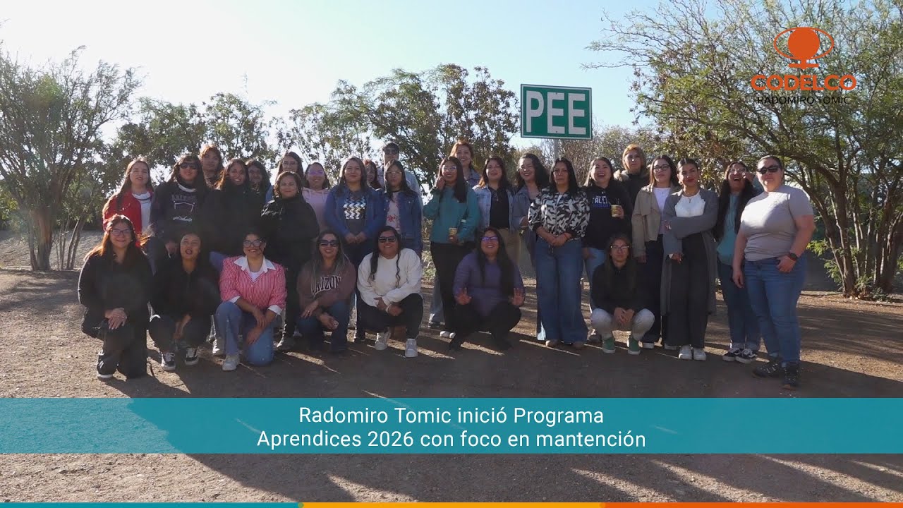 Radomiro Tomic inició Programa Aprendices 2026 con foco en mantención
