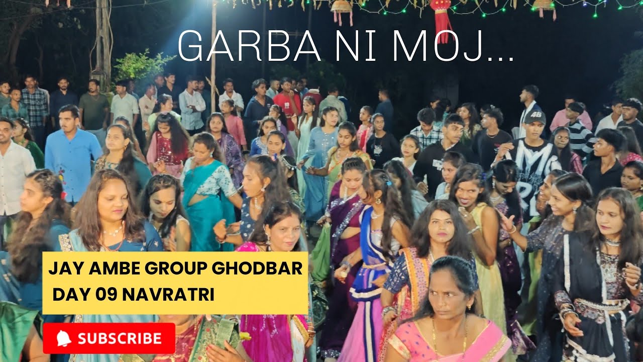 JAY AMBE GROUP GHODBAR DAY 09 NAVRATRI 2025 