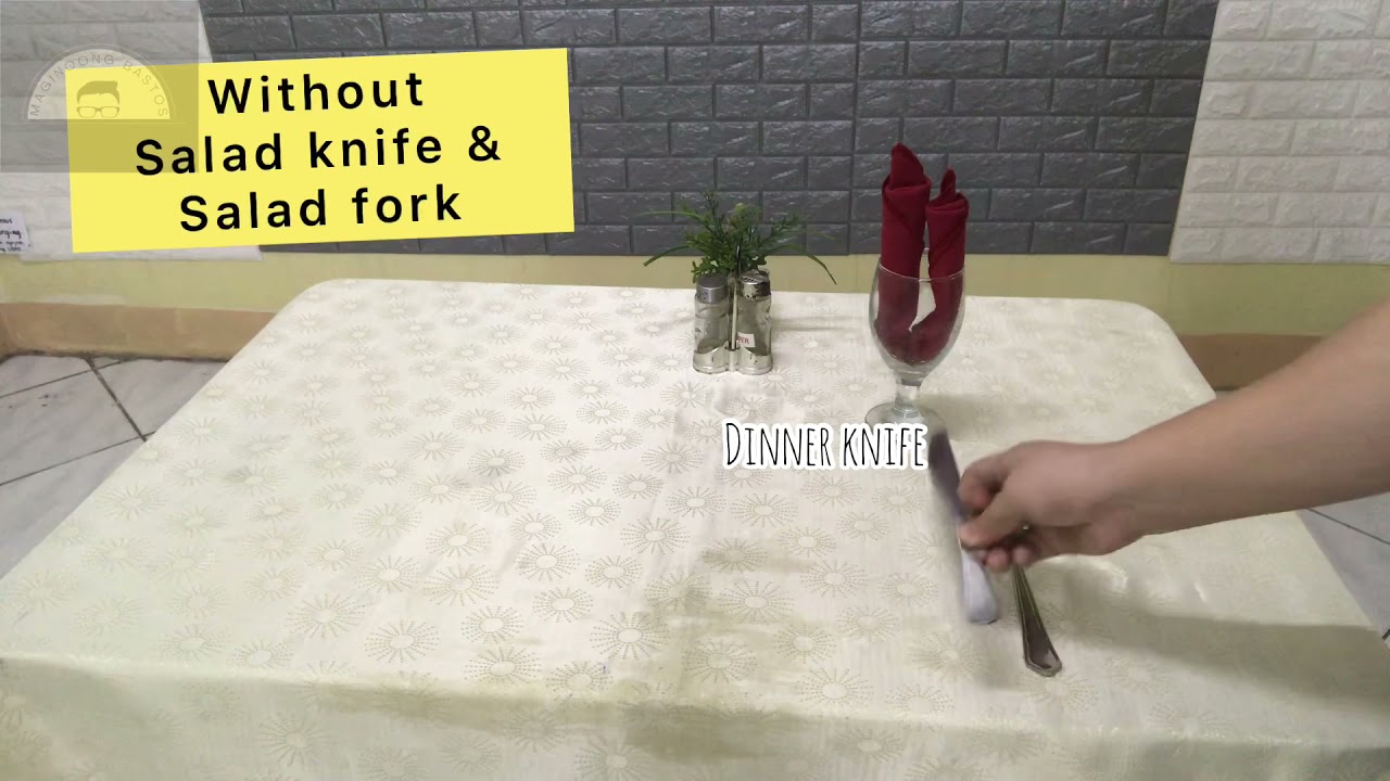 TABLE SETTING TESDA | AMERICAN TABLE SETTING | FINGERFOOD