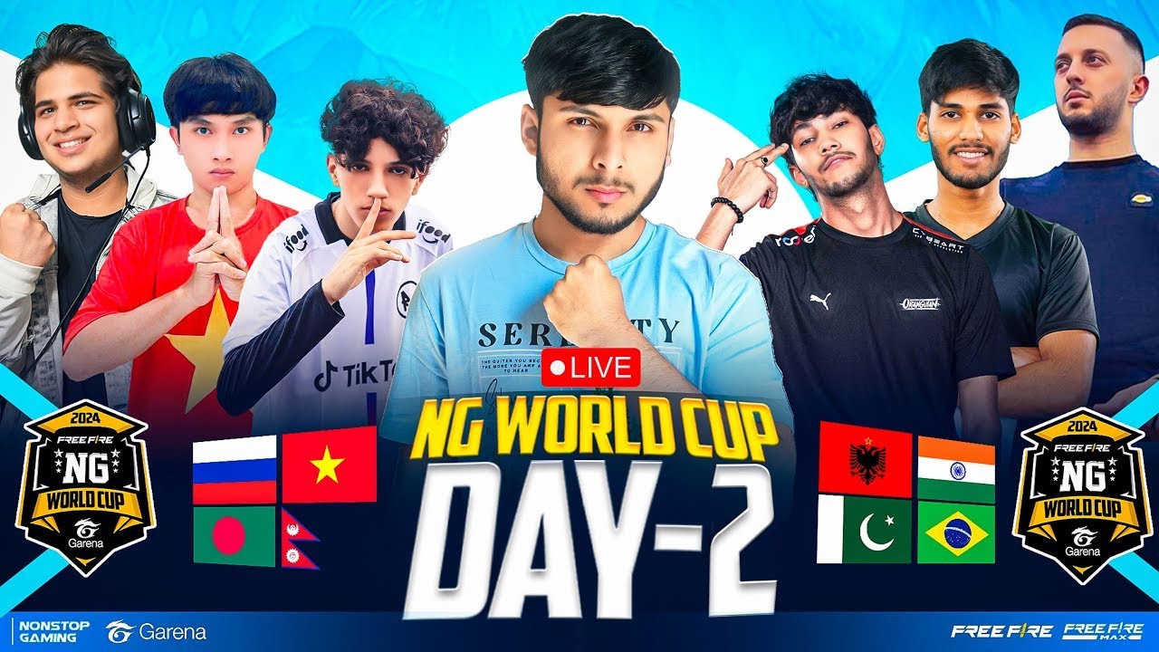 NG WORLD CUP 🏆 GRAND FINAL 1/2🔥💀 #100k #nonstopgaming #freefire