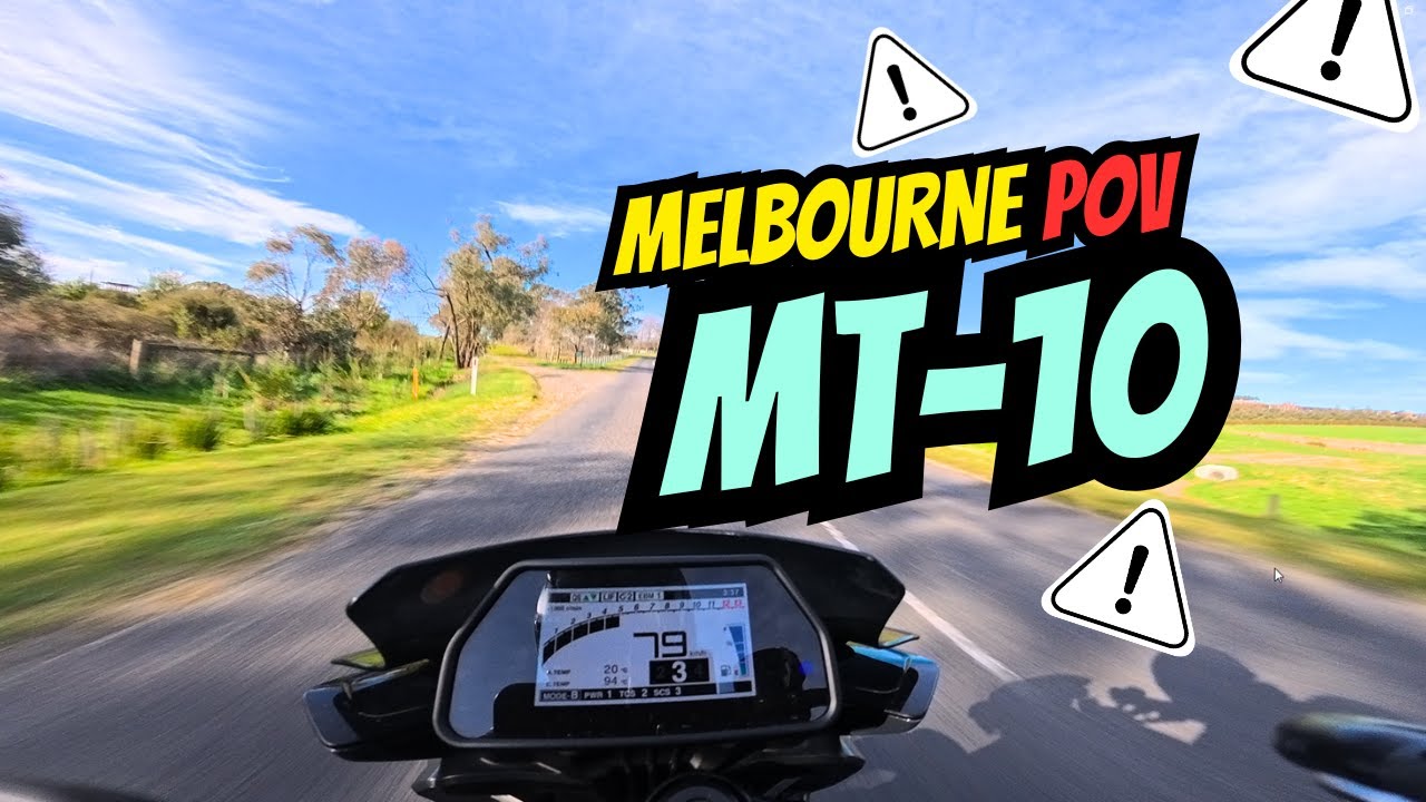 POV MT-10 Cruising on a sunny day around Melbourne, Australia (Healesville - Yarra Valley)