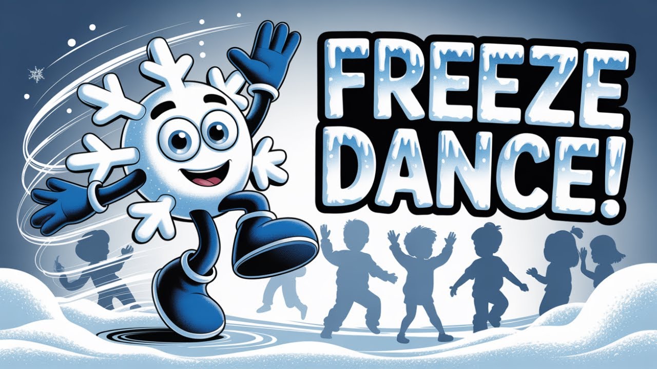 Freeze Like a Snowflake ❄️ Winter Freeze Dance Game for Kids | Preschool Movement Song