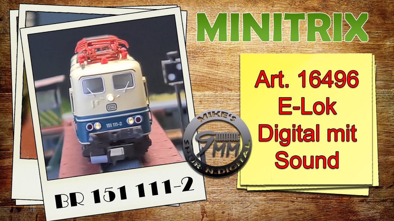 Minitrix E-Lok BR 151 mit Soundfunktionen Artikel 16496 | Neuheit 2021/22 spur-n Digital