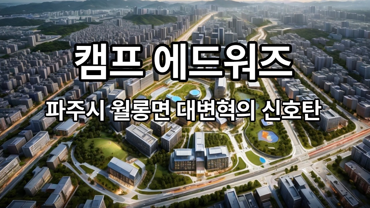 캠프 에드워즈!! 파주시 월롱면 대변혁의 신호탄!!
