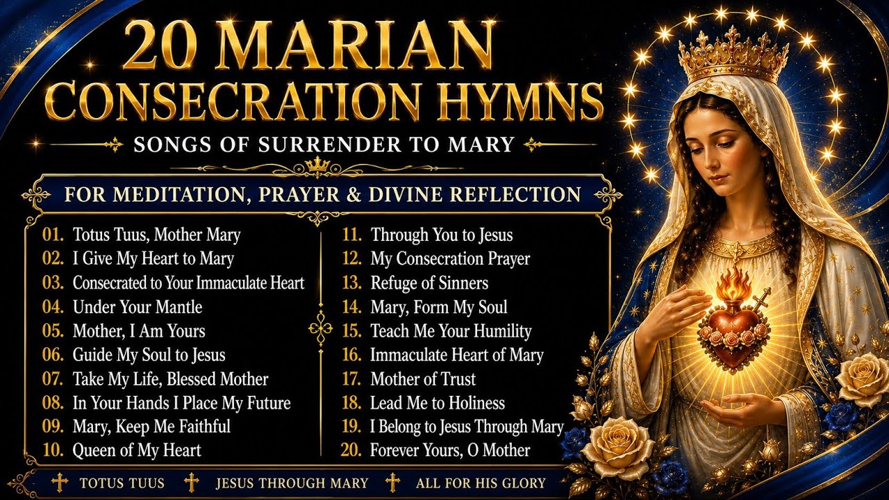 Marian Consecration Hymns | 20 Powerful Catholic Songs of Surrender to Mary (2 Hours Collection)