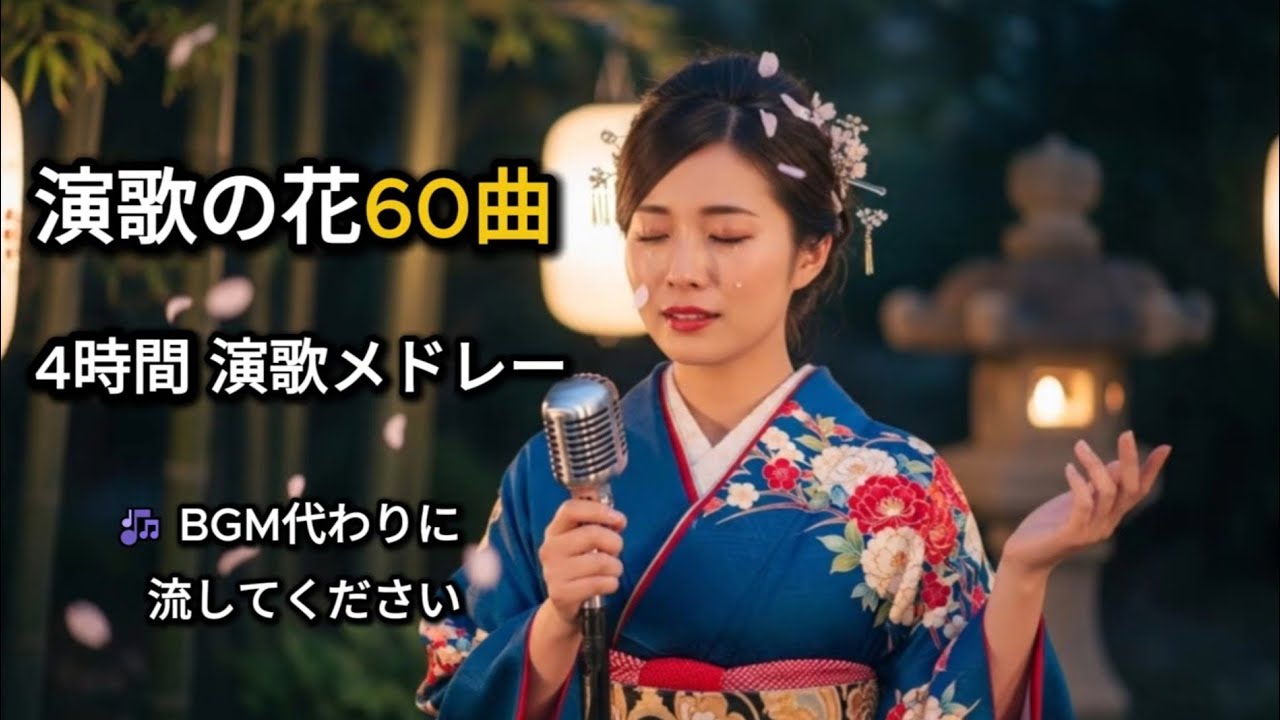 【4時間】朝から流して一日落ち着く｜女歌で聴く 日本演歌60曲