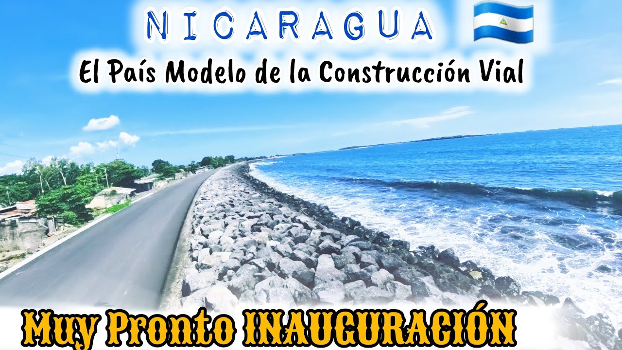 Así quedó la Costanera de CORINTO #Chinandega #Nicaragua el país modelo de la Costruccion Vial 🚧 #4k