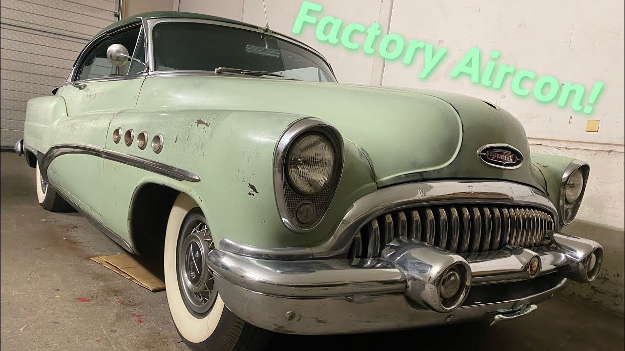 1953 Buick Roadmaster 2dr Ht (All Original + Factory Aircondition) 322 Nailhead V8 ‘’Ridge Green’’