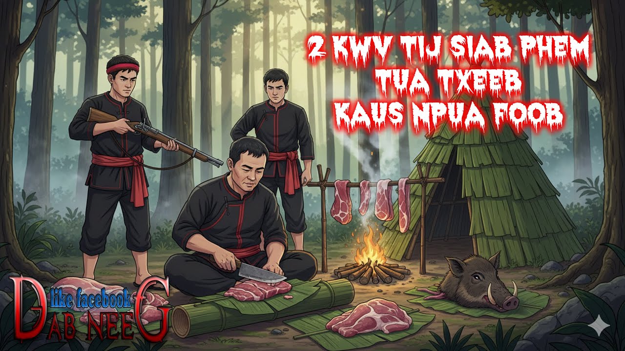 dab neeg 2139 2 kwv tij siab phem tua txeeb kaus npua foob 2 พี่น้องแย่งเขี้ยวหมูตัน