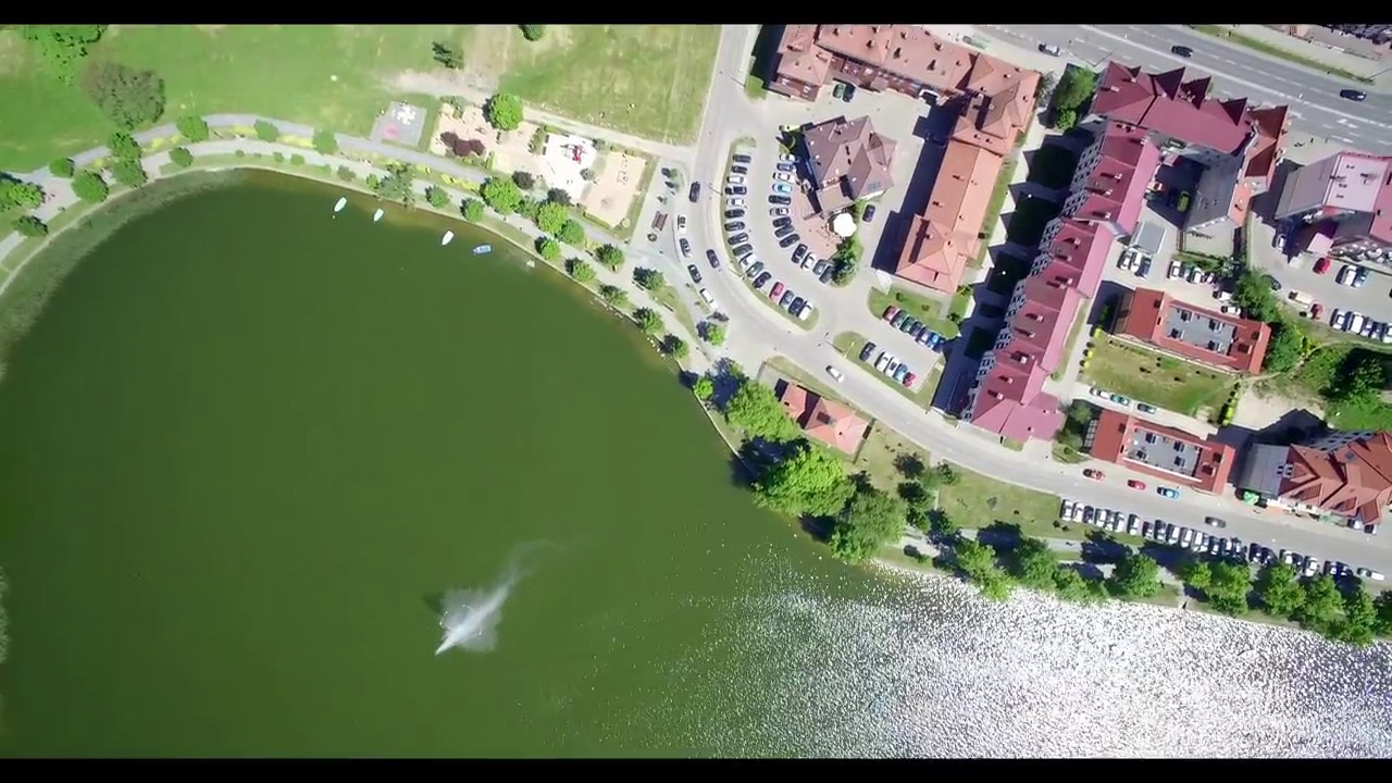 Ełk - Mazury z drona. Filmowanie z powietrza w Ełku
