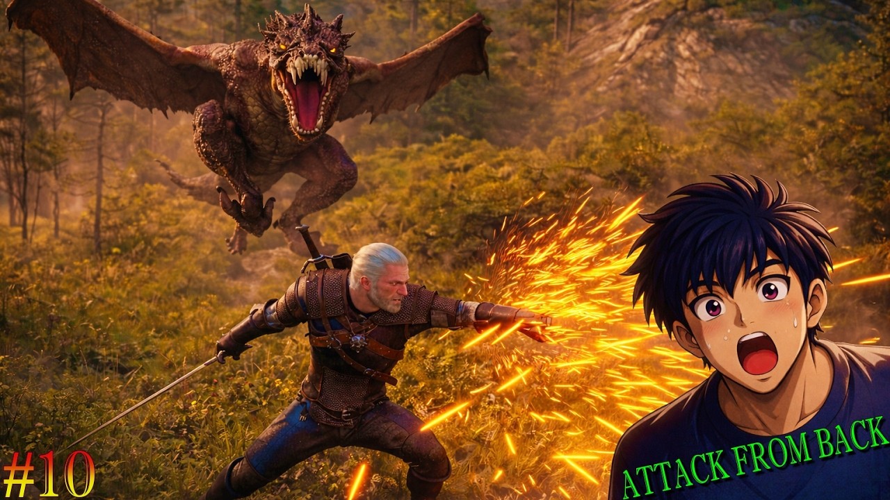 A MONSTAR ATTACK ME FROM BACK | WITCHER  3 STORY CONTINUE ... # 10 |