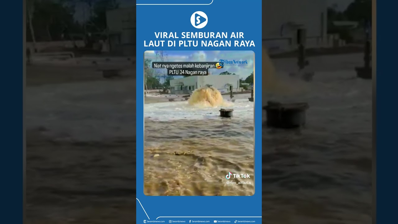 Viral Semburan Air Laut di PLTU Nagan Raya
