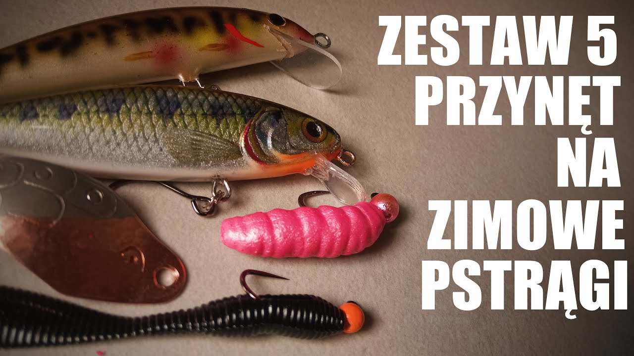 Zestaw 5 przynęt na zimowe pstrągi
