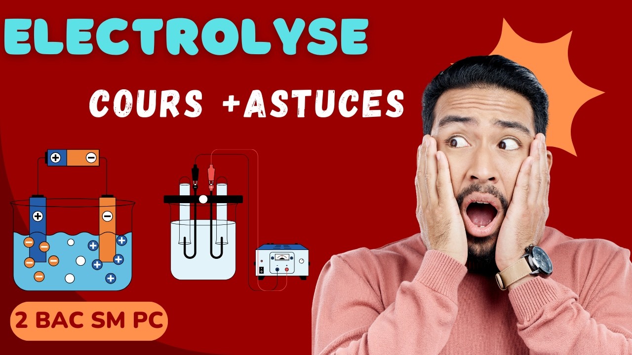 Electrolyse ⚡ Les Transformations Forcées | Cours Complet 2BAC PC + Astuces BAC