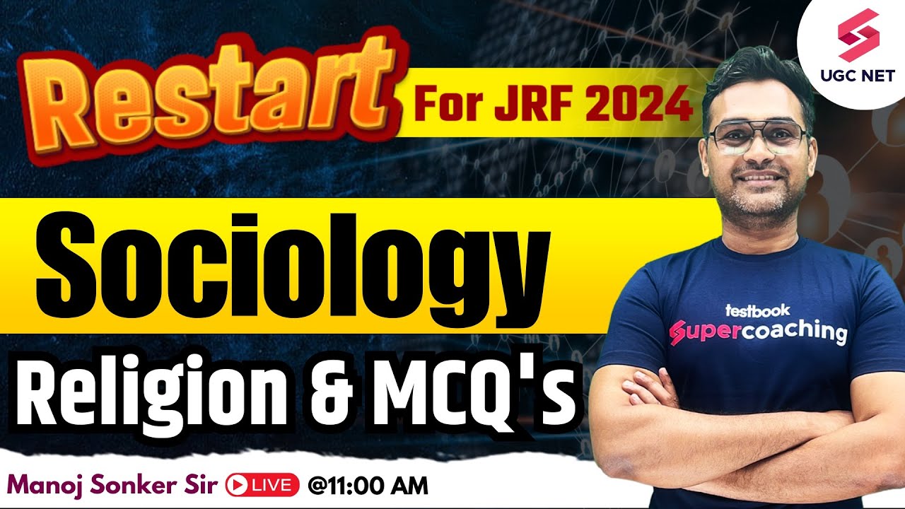 UGC NET 2024 Sociology Preparation | UGC NET Sociology Religion & Imp MCQ's | Manoj Sir