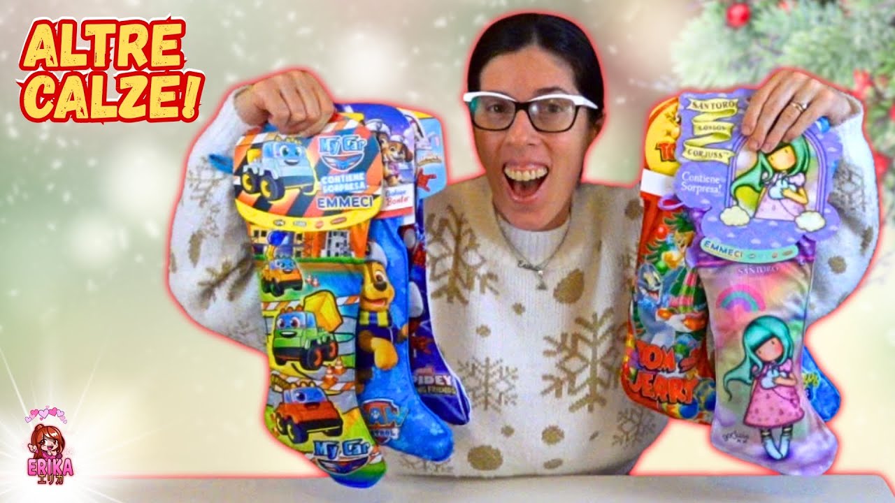 APRO CALZE BEFANA: SANTORO GORJUSS, SPONGEBOB, PAW PATROL E ALTRE!